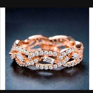 Rose Gold Sapphire Band